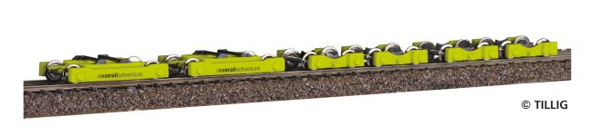 Tillig 09837 - H0 - 6-tlg. Set Loco Buggy, RailAdventure GmbH, Ep. VI